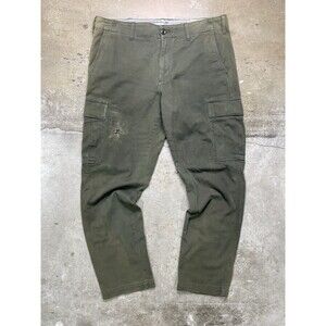 Faded Banana Republic Cargo Pants 35x32 Slim Fit Tapered Twill Olive Prop Men’s